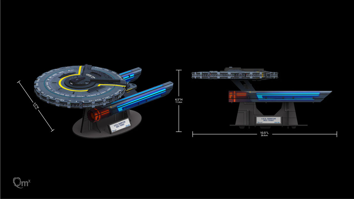 Star Trek U.S.S. Cerritos NCC-75567 Qraftworks Puzzlefleet 3D Model Kit