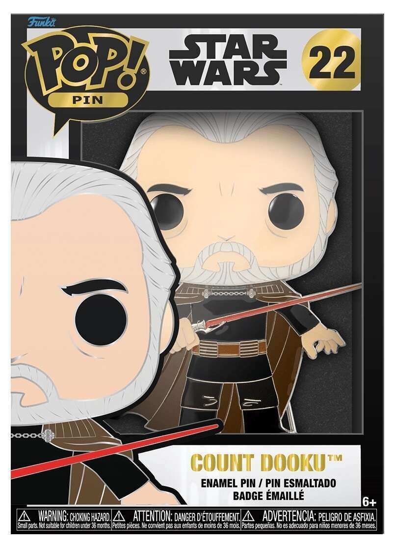 Star Wars: Count Dooku: 10cm Funko Enamel Pin