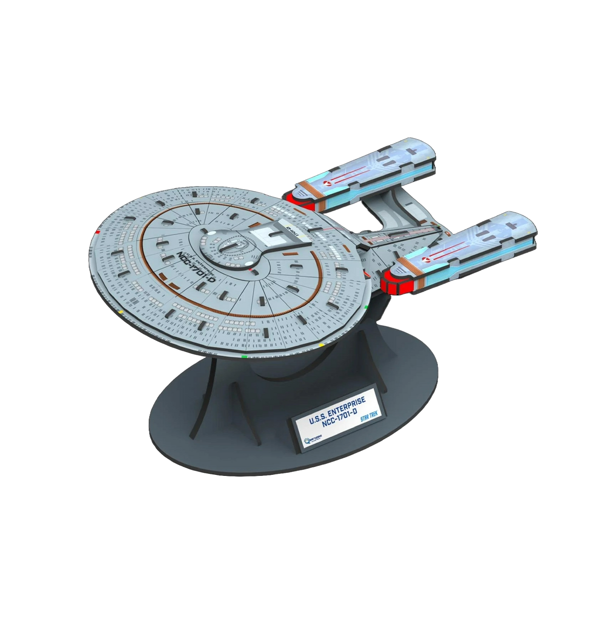 Star Trek USS Enterprise NCC-1701-D Qraftworks Puzzlefleet 3D Model Kit