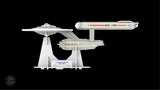 Star Trek TOS USS Enterprise NCC-1701 Qraftworks Puzzlefleet 3D Model Kit