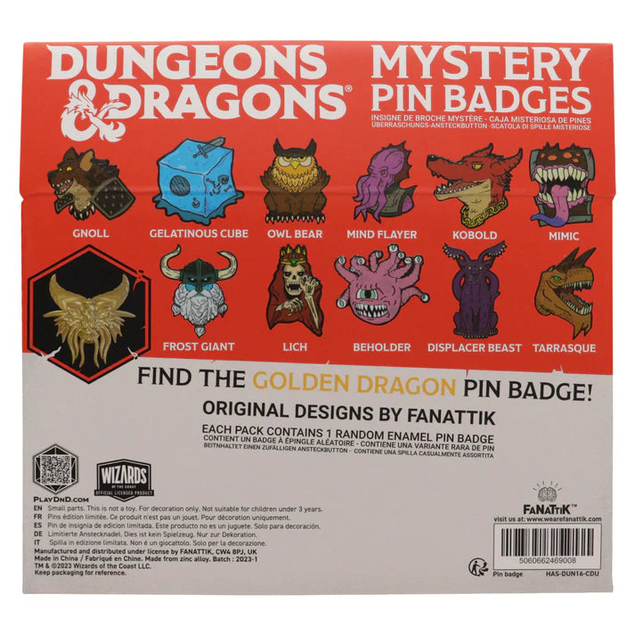 Dungeons & Dragons 50th Anniversary Mystery Pin Badge