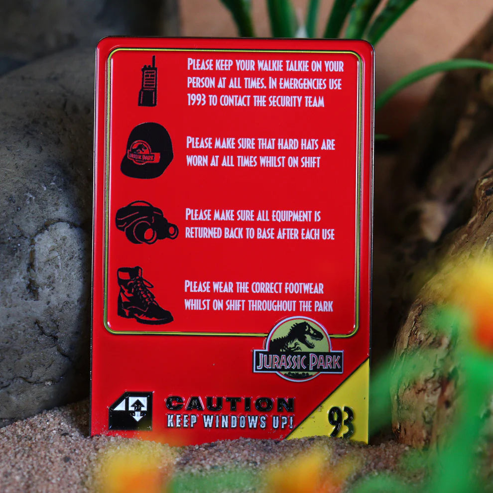 Jurassic Park 30th Anniversary Limited Edition Vehicle I.D Replica Ingot