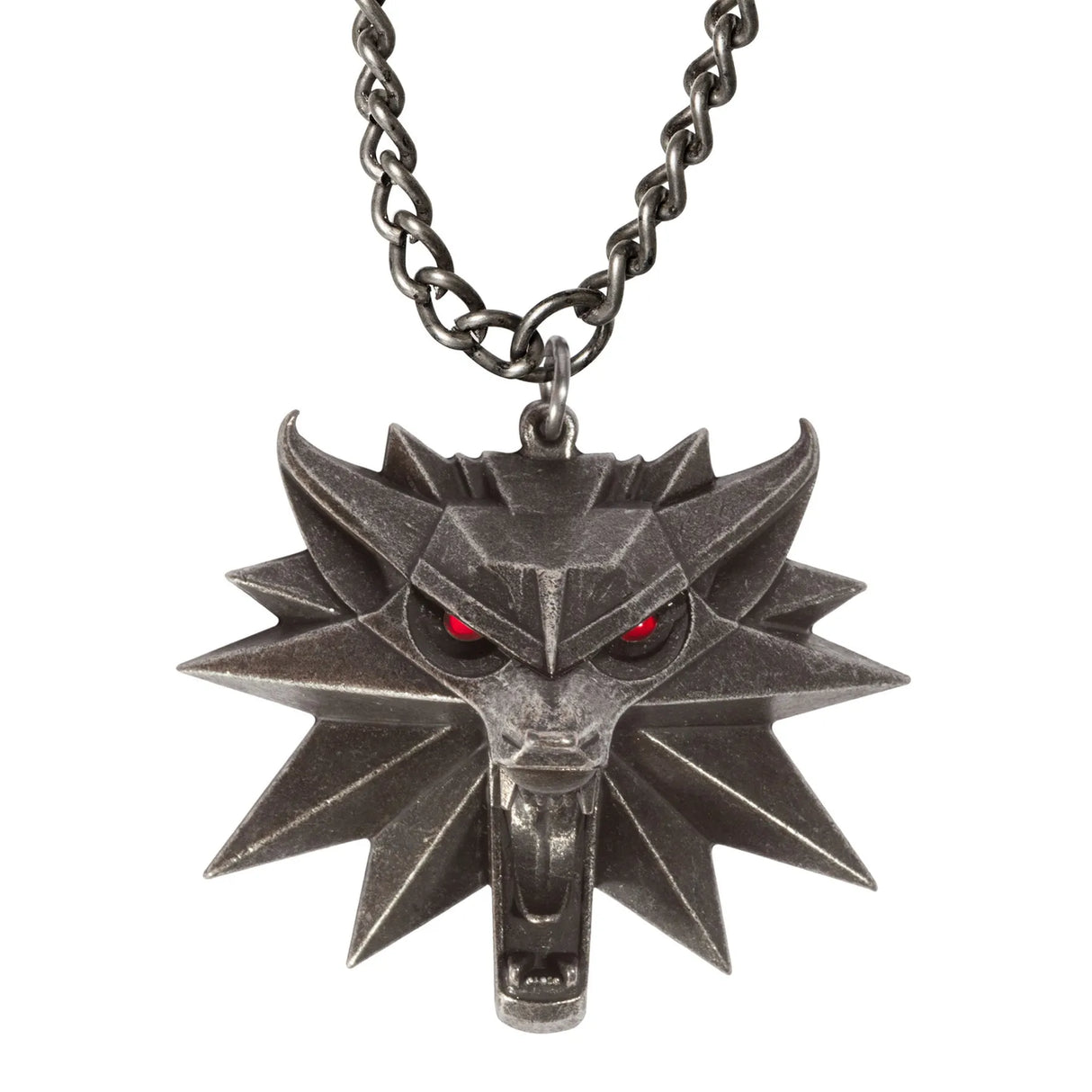 The Witcher 3: Wild Hunt Wolf Medallion on Chain with LED Eyes