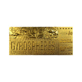 Jurassic World Limited Edition 24k Gold Plated Gyrosphere Attraction Ticket