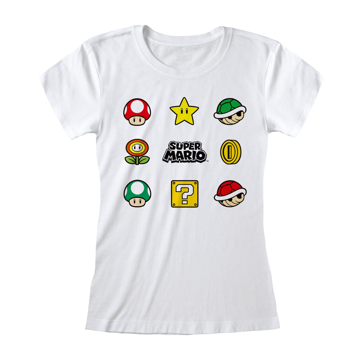 Nintendo Super Mario Items Women's T-Shirt
