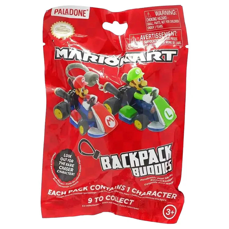 Mario Kart Backpack Buddies PVC Keychain Blind Bag