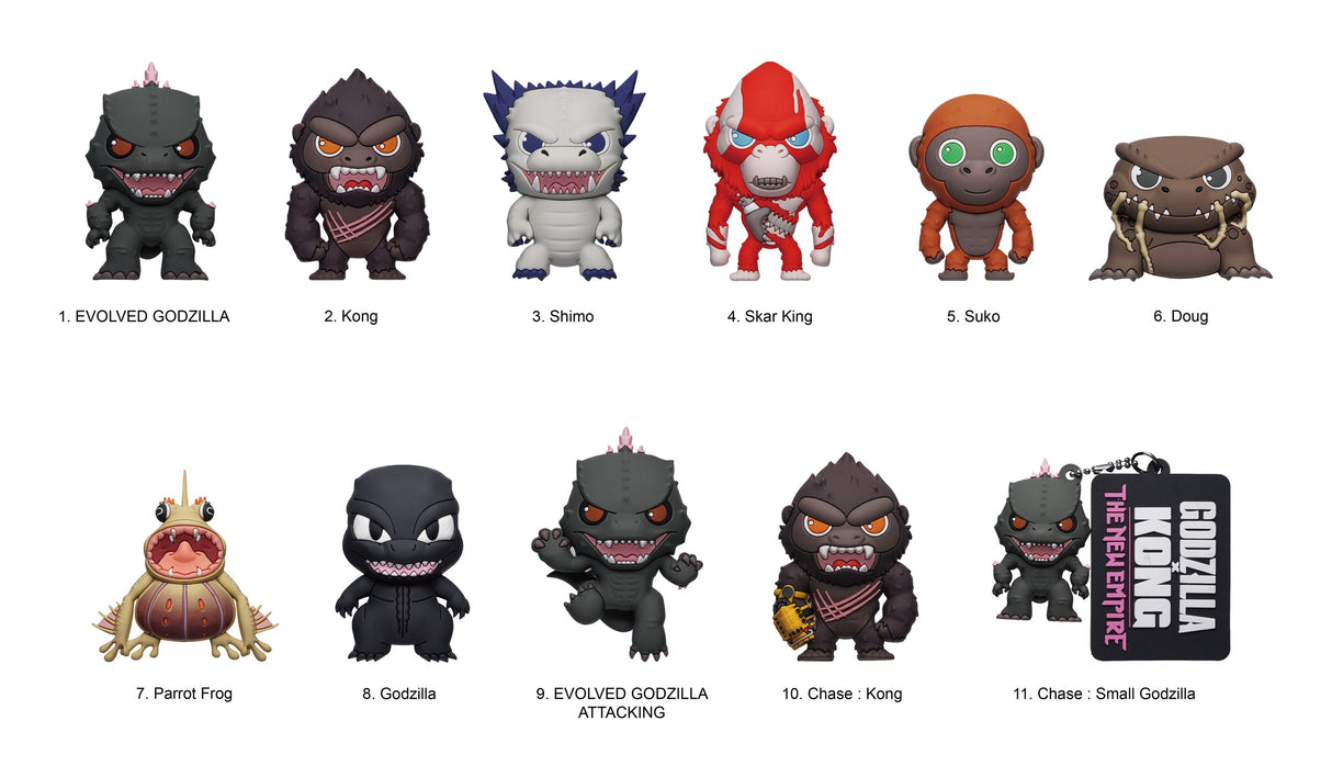 Monsterverse - Godzilla x Kong The New Empire PVC Character Bag Clip