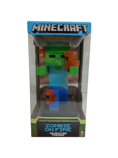 Minecraft Zombie on Fire 4 Inch Adventure Figure (Series 1)