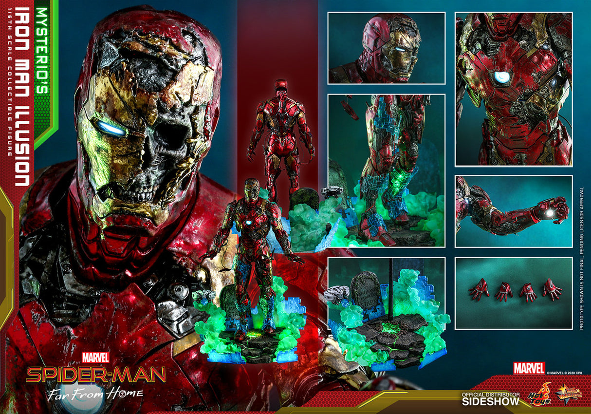 Marvel: Spiderman Far From Home: Mysterio's Iron Man Illusion: 1/6 Scale Hot Toys Collectible Figure