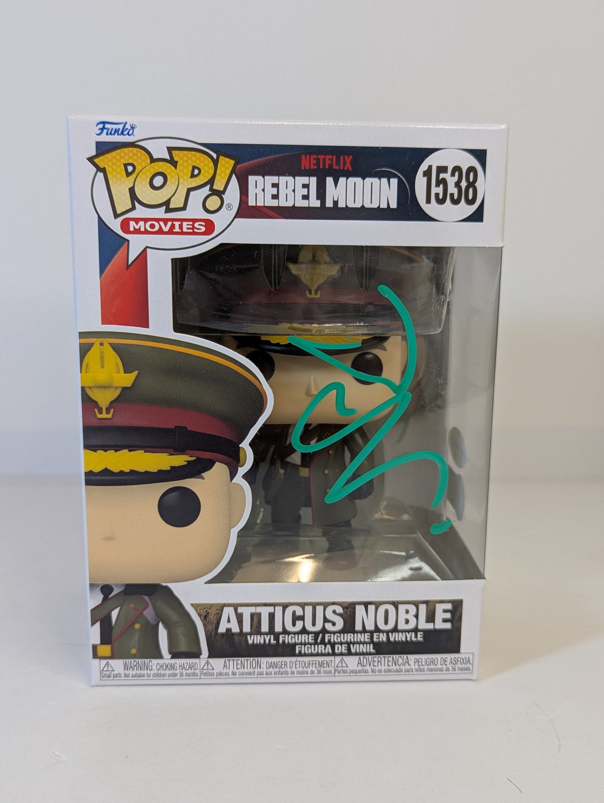 Rebel Moon Atticus Noble Funko Pop! Vinyl Figure #1538 Signed by Ed Skrein