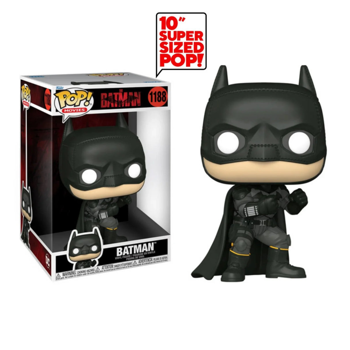 DC Comics: The Batman: 10 Inch Funko Vinyl Figure (Jumbo)