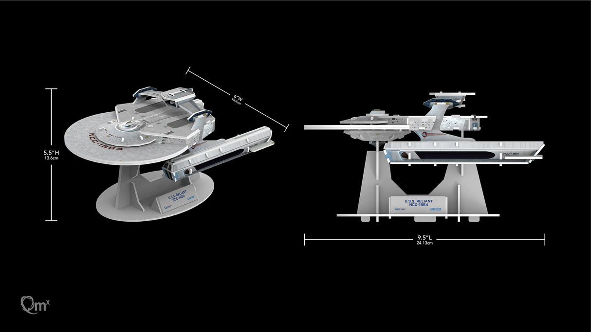 Star Trek U.S.S. Reliant NCC-1864 Qraftworks Puzzlefleet 3D Model Kit