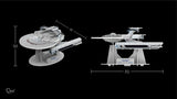 Star Trek U.S.S. Reliant NCC-1864 Qraftworks Puzzlefleet 3D Model Kit