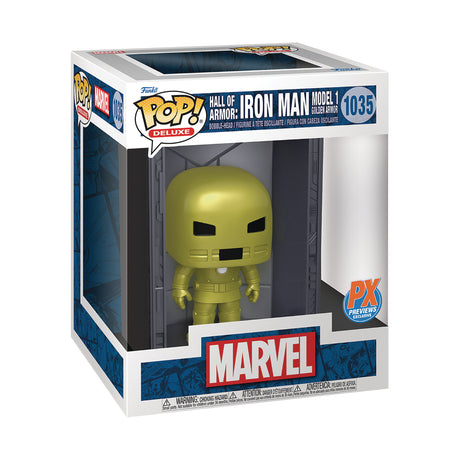 Marvel Hall of Armour Iron Man Model 1 Deluxe 3.75 Inch Funko Vinyl Figure