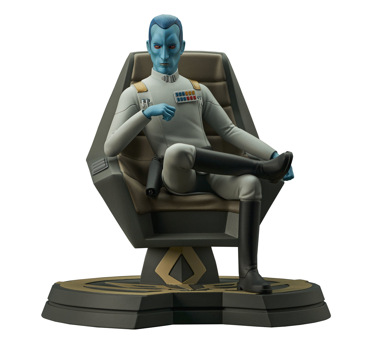 Star Wars Rebels Premier Collection Grand Admiral Thrawn on Throne Statue