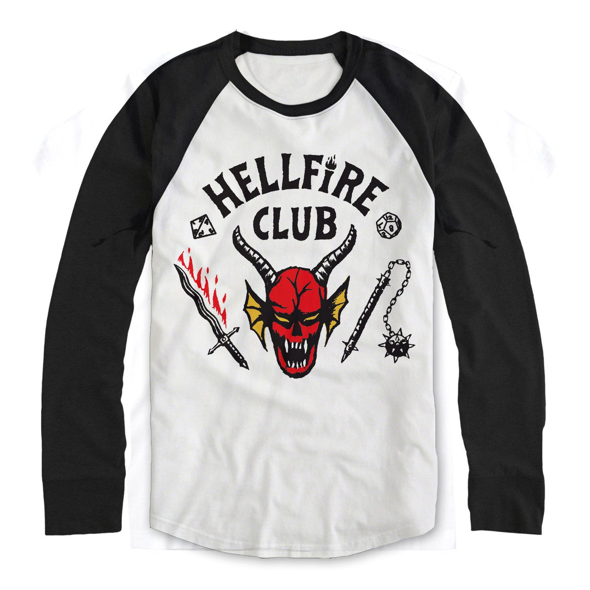 Stranger Things Hellfire Club Crest Baseball Shirt