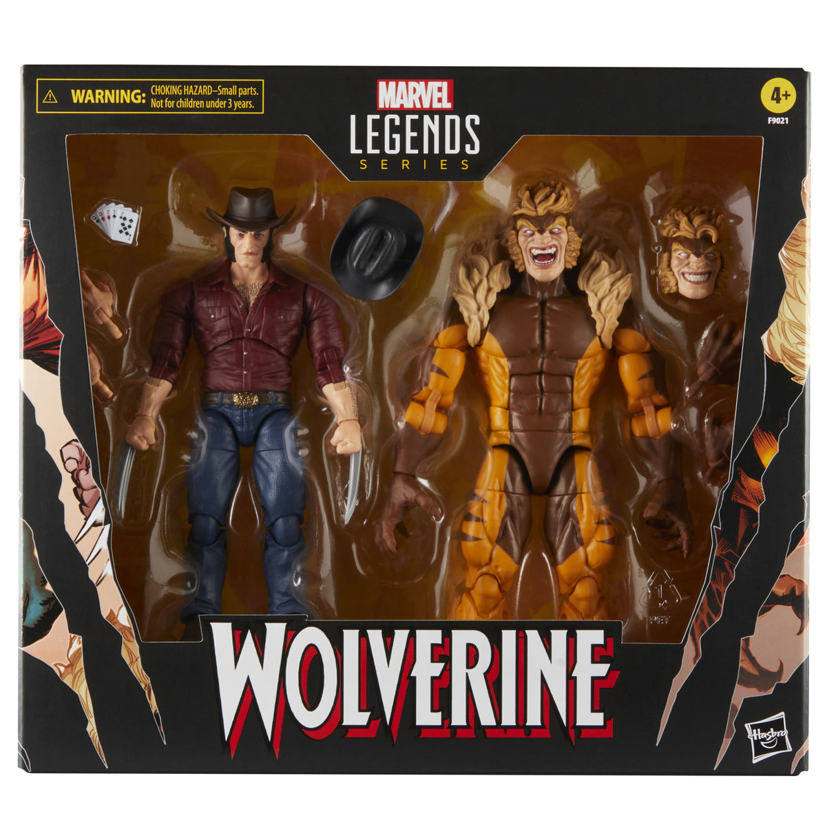 Marvel Legends Wolverine Vs Sabertooth 6 inch 2 Pack Action Figures