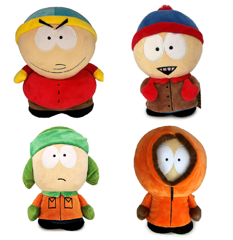 South Park 10" Plush Toy Bundle of 4 (Kenny, Cartman, Stan & Kyle)