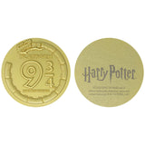 Harry Potter Limited Edition Platform 9 & 3/4 24K Gold Plated Medallion