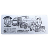 Harry Potter Limited Edition Hogwarts Express Schematic Fan-Plate