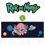 Rick & Morty Desk Pad & Coaster Set