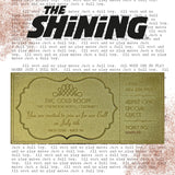 The Shining Limited Edition 24k Gold Plated The Overlook Hotel Ball Ticket