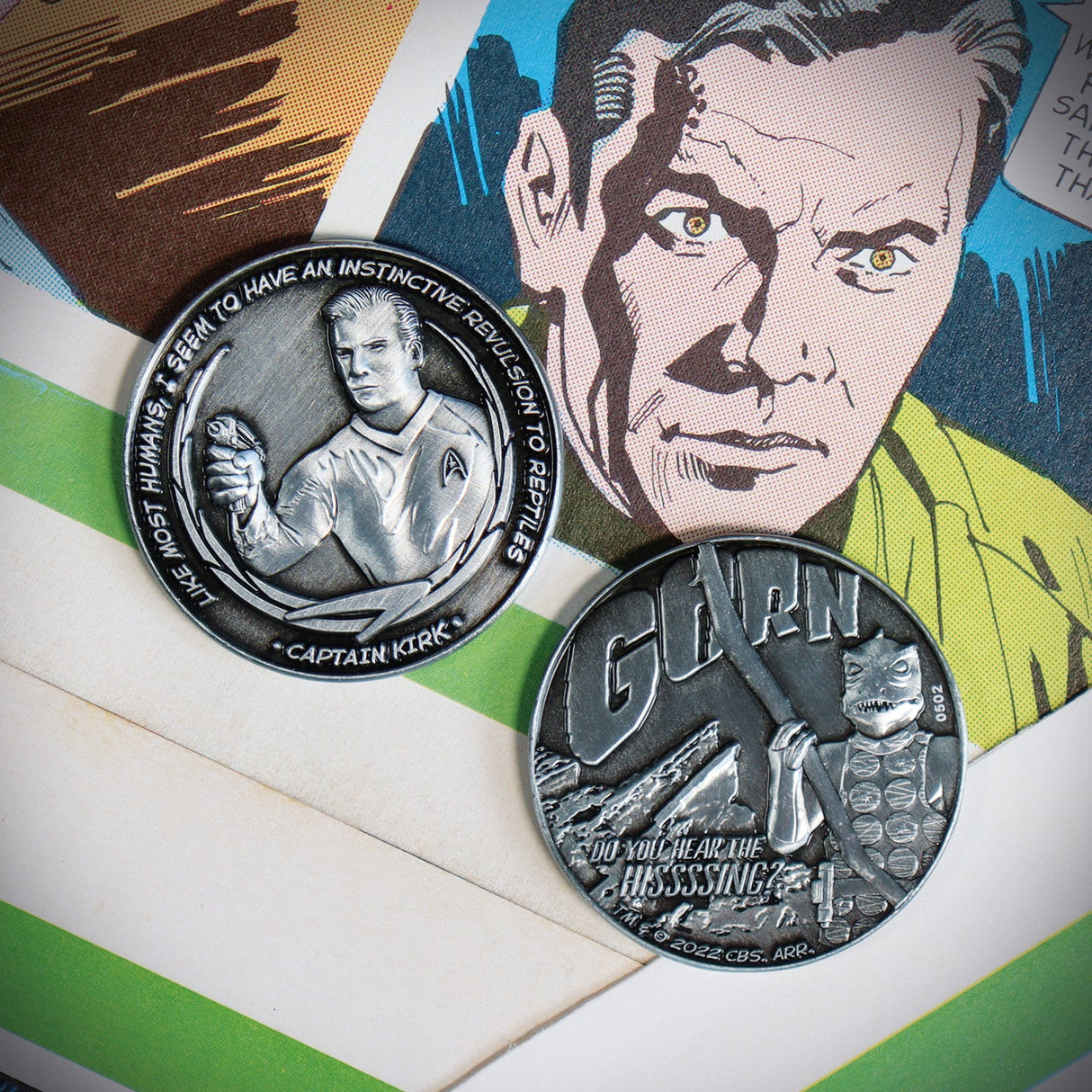 Star Trek Limited Edition Captain Kirk and Gorn Collectible Coin