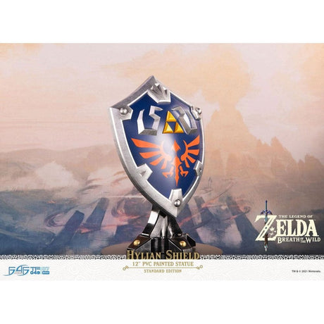 The Legend of Zelda Breath of the Wild Hylian Shield First4Figures PVC Statue (Standard Edition)