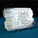 Back To The Future Limited Edition .999 Silver Plated Enchantment Under the Sea Dance Ticket