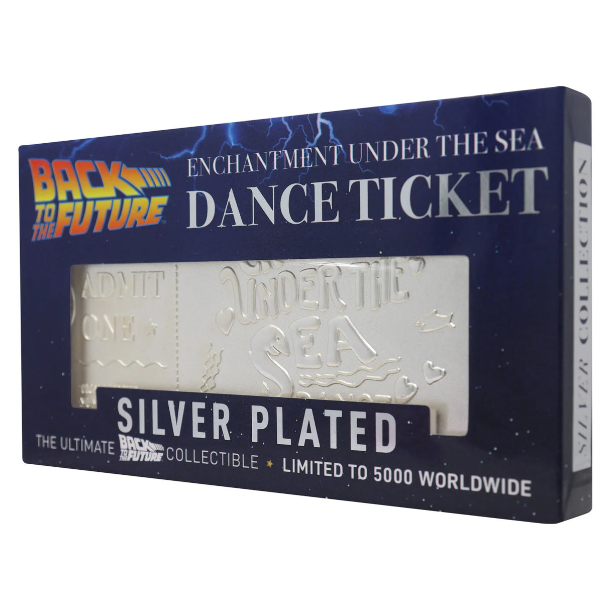 Back To The Future Limited Edition .999 Silver Plated Enchantment Under the Sea Dance Ticket