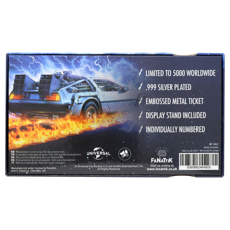 Back To The Future Limited Edition .999 Silver Plated Enchantment Under the Sea Dance Ticket