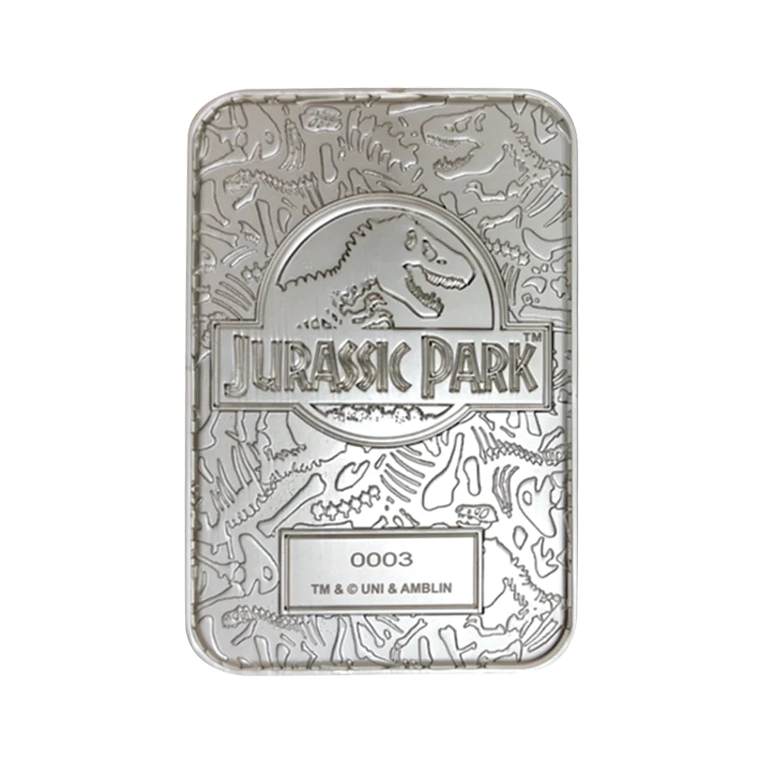 Jurassic Park Limited Edition .999 Silver Plated Entrance Gates Ingot