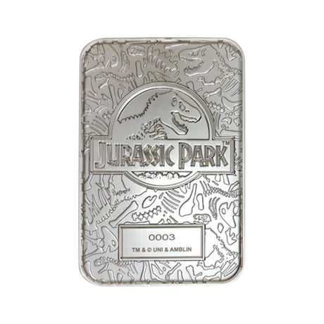 Jurassic Park Limited Edition .999 Silver Plated Entrance Gates Ingot