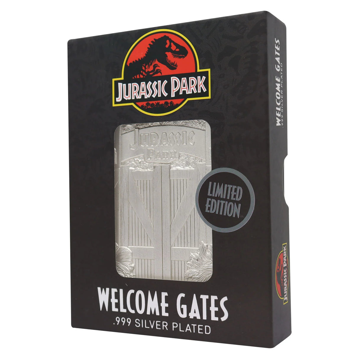 Jurassic Park Limited Edition .999 Silver Plated Entrance Gates Ingot