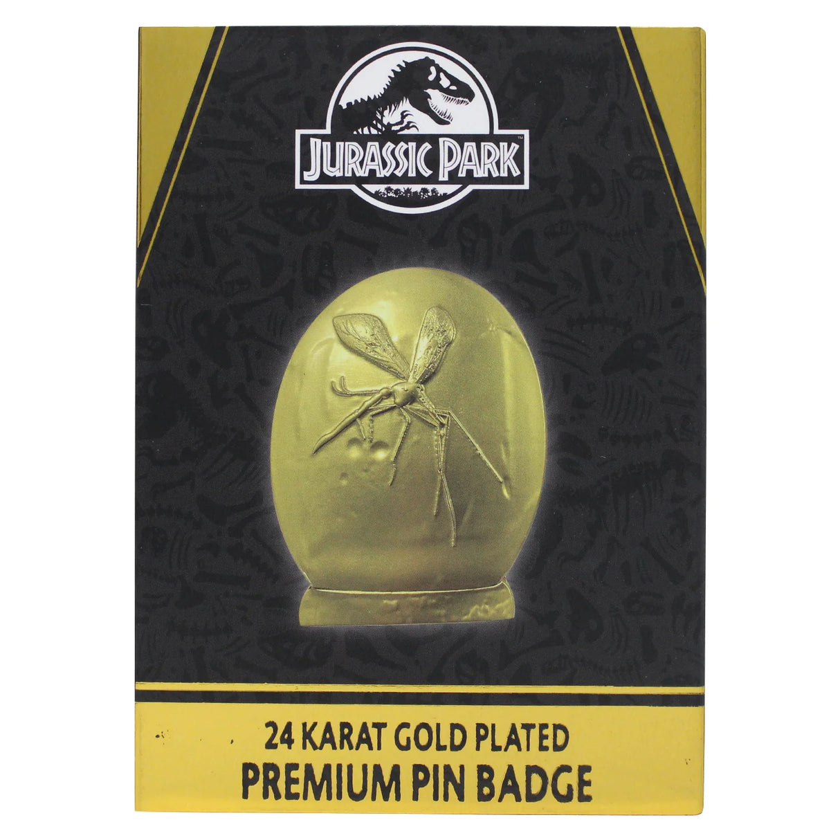 Jurassic Park Limited Edition Mosquito in Amber 24k Gold Plated XL Pin Badge