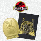 Jurassic Park Limited Edition Mosquito in Amber 24k Gold Plated XL Pin Badge