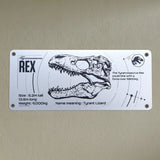 Jurassic Park Limited Edition T-Rex Schematic Fan-Plate