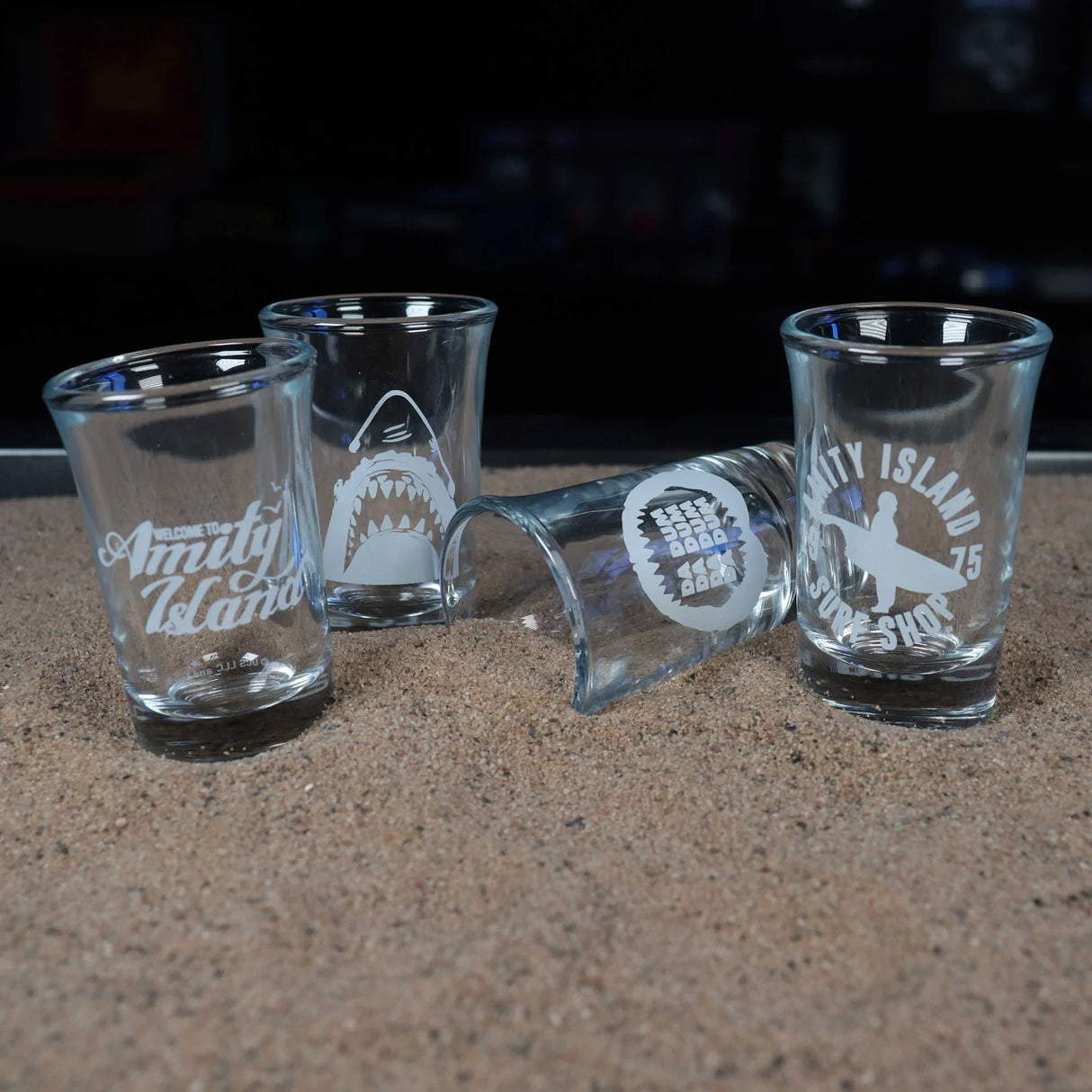 Jaws Premium Set of 4 Shot Glasses