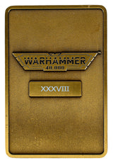 Warhammer 40K Imperium Coronation of Roboute Guilliman Collectible Ingot