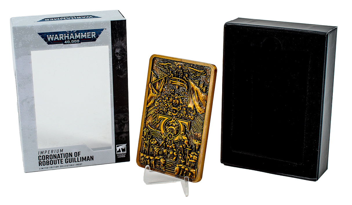 Warhammer 40K Imperium Coronation of Roboute Guilliman Collectible Ingot