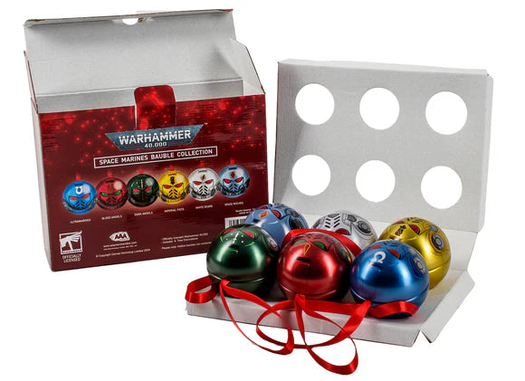 Warhammer 40,000 Novelty Space Marine Chapter Helmet 6-Pack Baubles