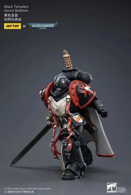 Warhammer 40K Black Templars Primaris Sword Brethren Eberwulf 1/18 Scale Figure
