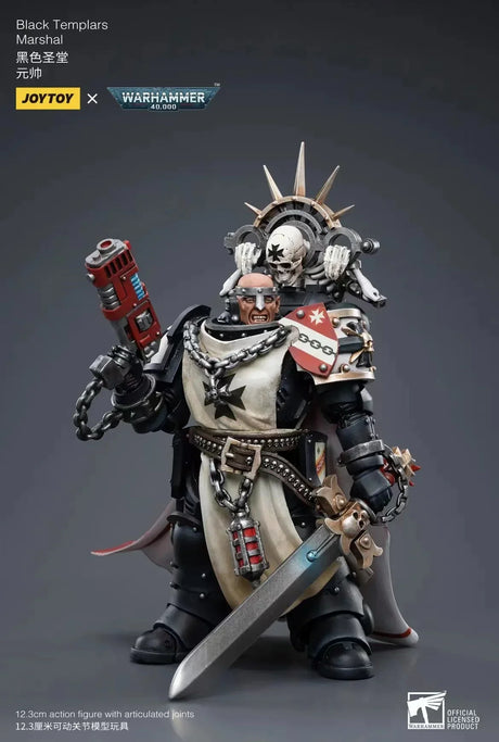 Warhammer 40K Black Templars Marshal Baldeckrath 1/18 Scale Figure
