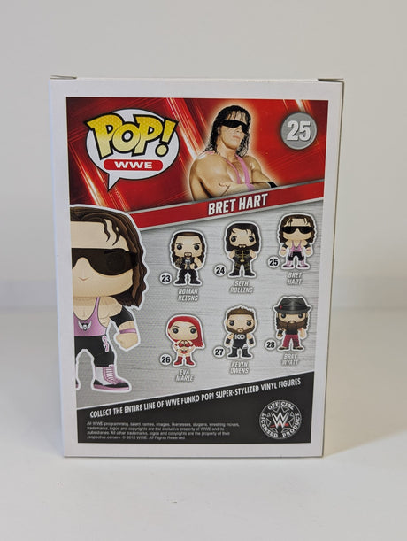 WWE Bret Hart Funko Pop! Vinyl Figure #25 Signed by Bret Hart