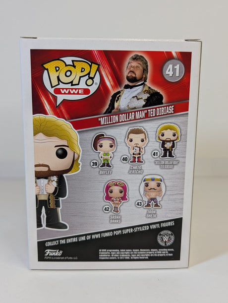 WWE "Million Dollar Man" Ted Dibiase Funko Pop! Vinyl Figure #41 Signed by Ted Dibiase