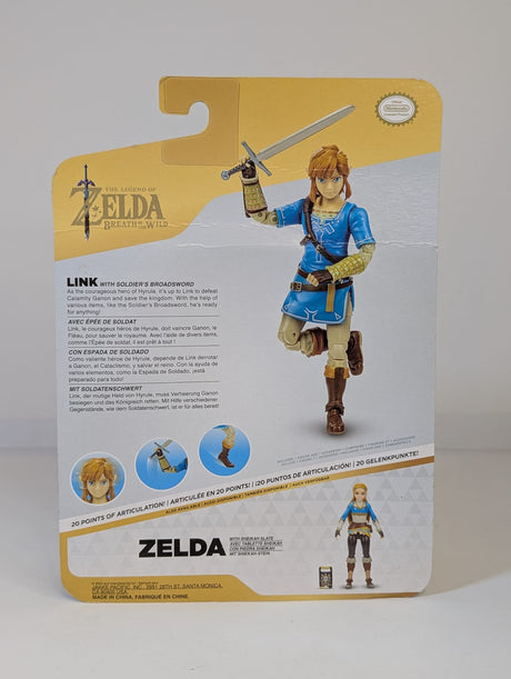 The Legend of Zelda Breath of the Wild - Link (With Soldier's Broadsword) - 4" Action Figure
