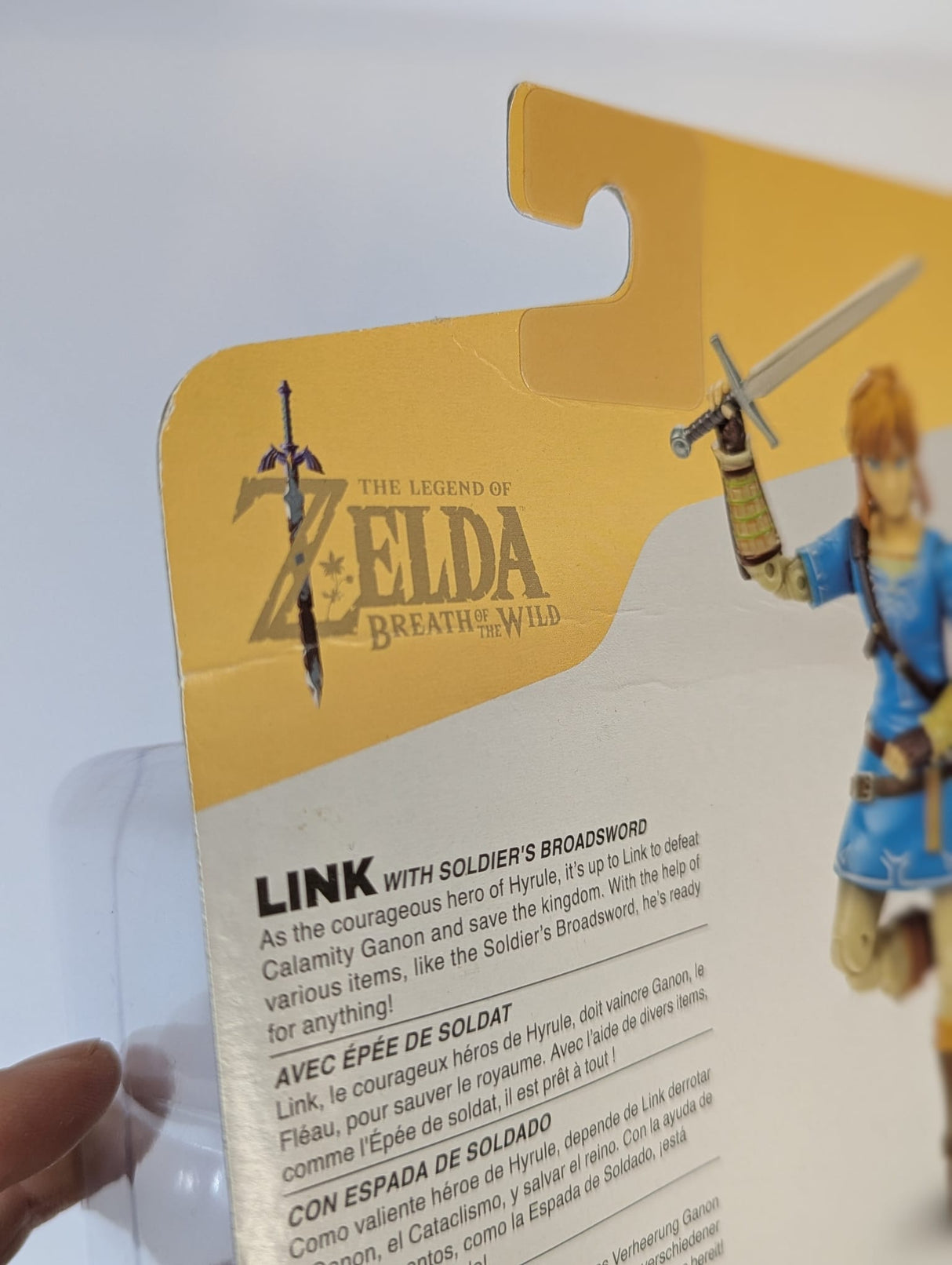 The Legend of Zelda Breath of the Wild - Link (With Soldier's Broadsword) - 4" Action Figure