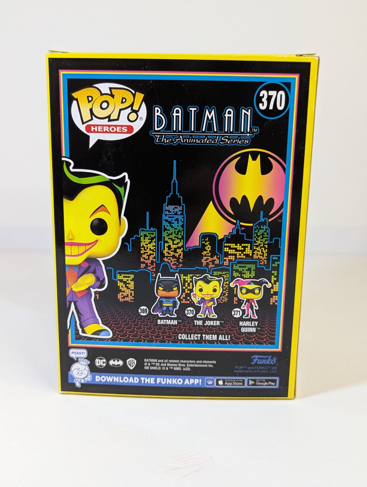DC Comics Batman The Animated Series The Joker (Blacklight) Funko Pop! Vinyl Figure #370