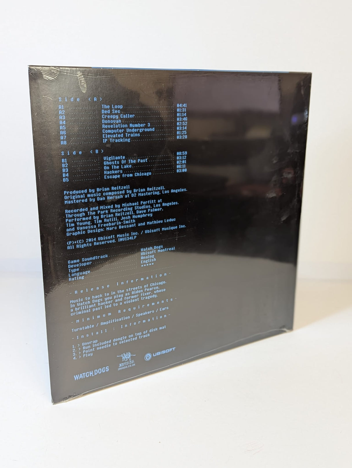 Watch Dogs OST Soundtrack Vinyl (Heavyweight Black Vinyl Edition)