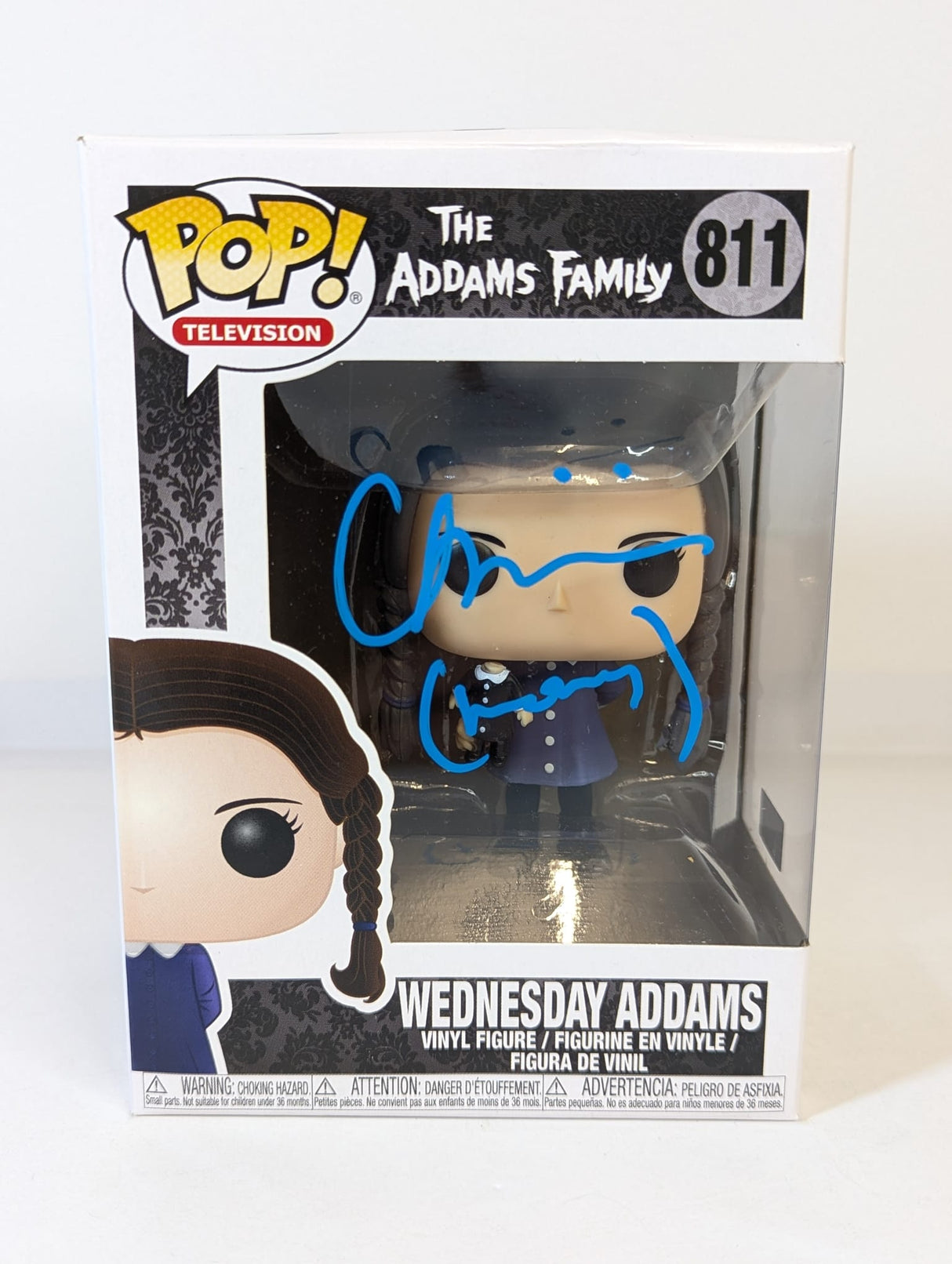 The Addams Family Wednesday Addams Funko Pop! Vinyl Figure #811 Signed by Christina Ricci